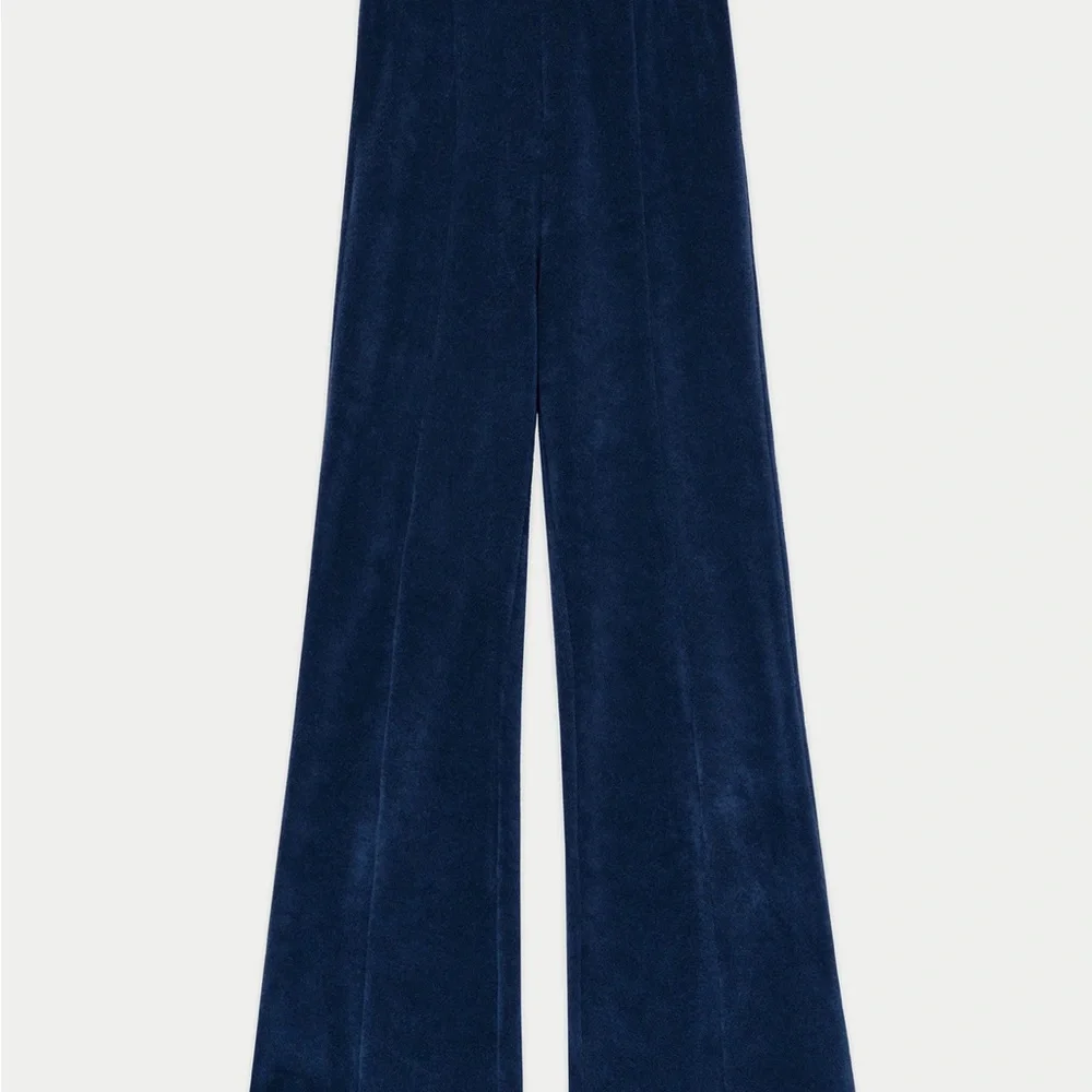 NWOT Suzi Kondi The Fili Terry Kick Flare Pants - Picture 2 of 2